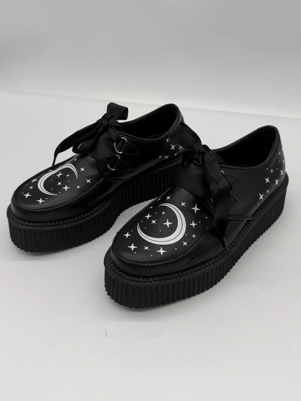 KILLSTAR Celestial Moon Star Platform Creepers Goth Shoes Size 7